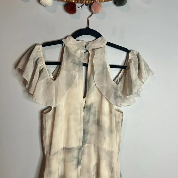 Lauren Conrad ruffle cold-shoulder maxi dress - Picture 7 of 8